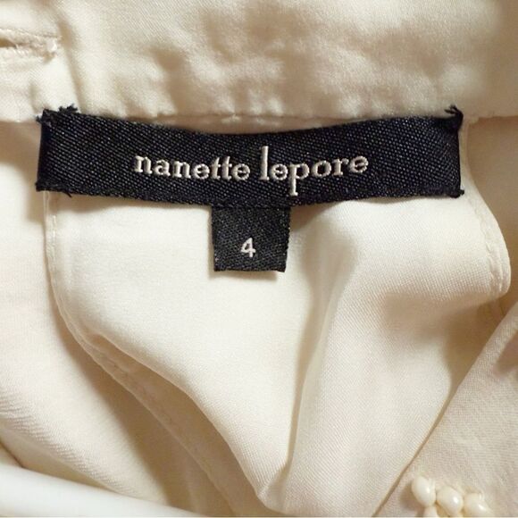 Nanette Lepore Aztec beaded halter blouse - Picture 2 of 7